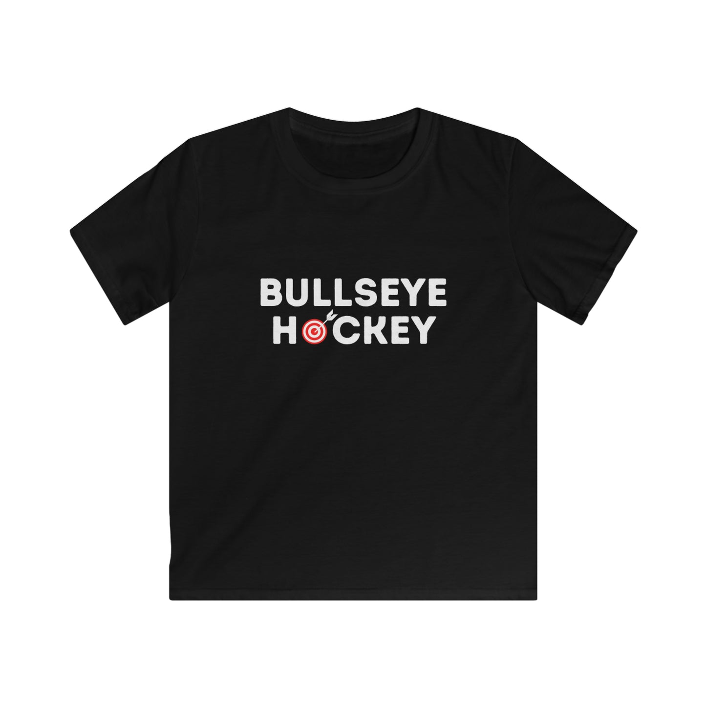 BULLSEYE HOCKEY Kids Softstyle T-Shirt