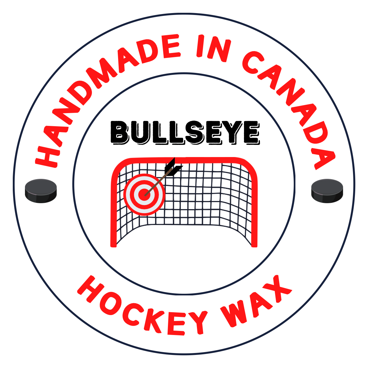 BULLSEYE HOCKEY logo sticker